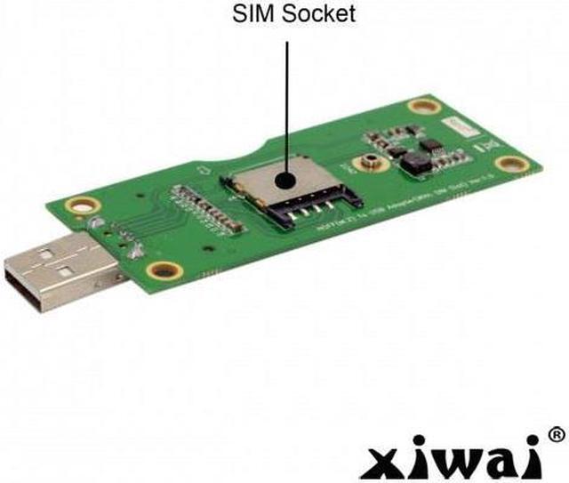 Alt view image 5 of 6 - Xiwai M.2 NGFF Wireless WWAN to USB Adapter Card with SIM Card Slot Module Testing Tools