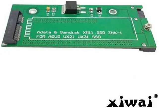 Alt view image 3 of 6 - Xiwai SATA 22P 7+15 to MSATA Mini PCI-E PCBA Assembly only for UX31 UX21 XM11 SSD Solid State Disk