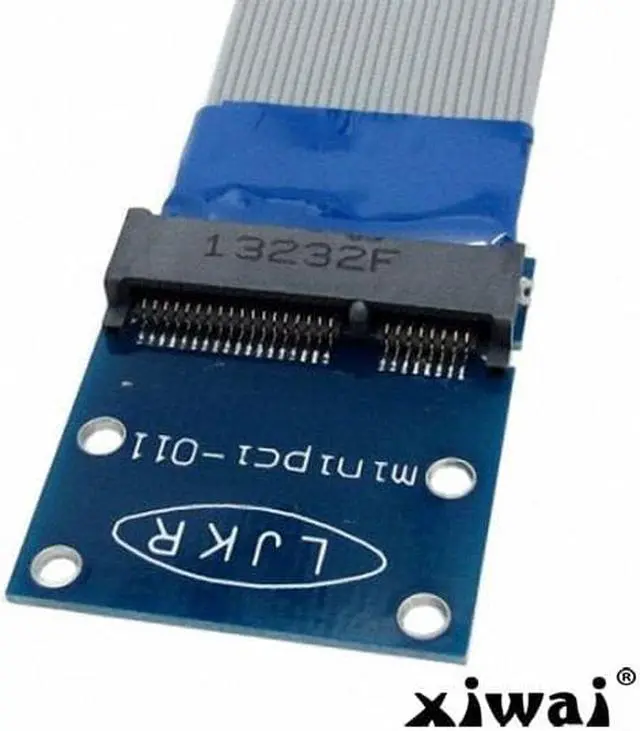 Alt view image 3 of 3 - Xiwai Flexible Mini PCI Express PCI-e Mini Card Extender 52pin Male to Female Extension FFC Cable