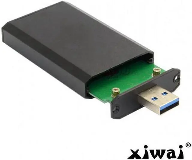Main image of Xiwai Mini PCI-E mSATA to USB 3.0 External SSD PCBA Conveter Adapter Pen Driver Card with Case