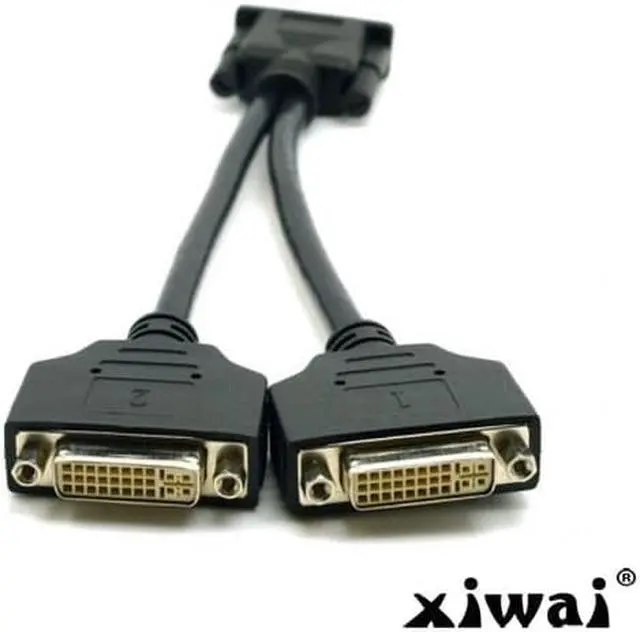 Alt view image 3 of 4 - Xiwai DMS-59 Male to Dual DVI 24+5 Female Female Splitter Extension Cable for Graphics Cards & Monitor
