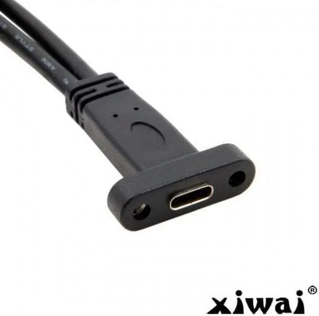 Alt view image 2 of 5 - Xiwai Single Port Type C USB-C Female to USB 3.0 Motherboard 19pin Header Cable 40cm