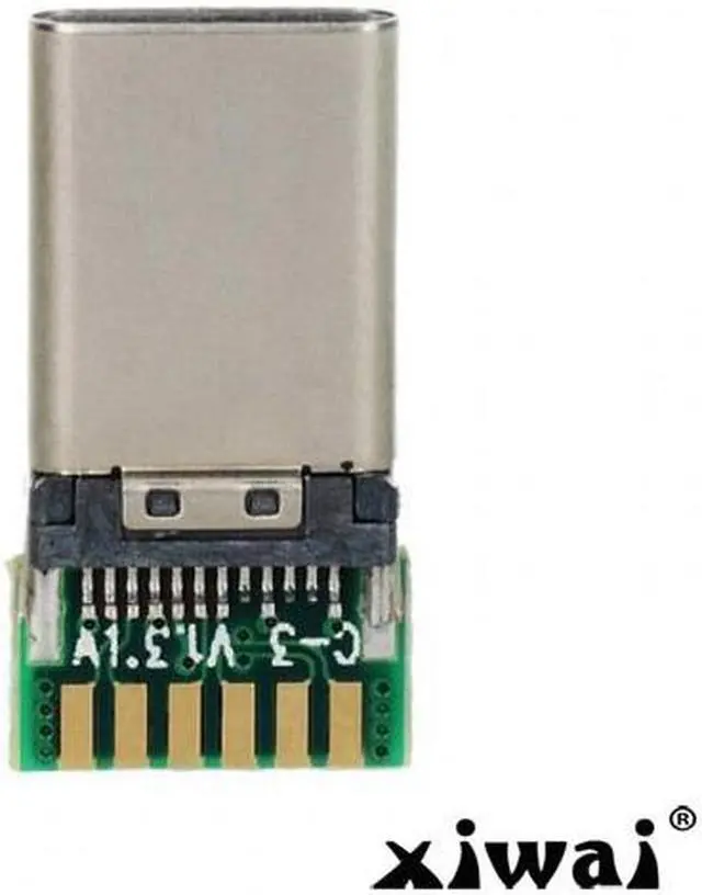 Alt view image 3 of 5 - Xiwai DIY USB 3.1 Type C USB-C Male Plug Connector SMT type with PC Board