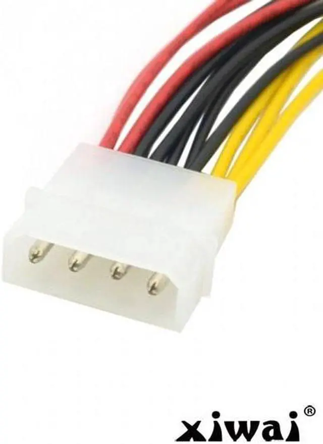 Alt view image 2 of 3 - Xiwai IDE 4 Pin Male to 3 IDE Female Y Type Splitter Power supply Extension Cable 10cm for Hard Disk