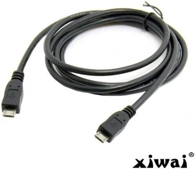 Alt view image 3 of 3 - Xiwai Micro USB male to Micro USB Male data charger cable 100cm for S4 i9500 Note2 N7100 Mobile Phone & Tablet