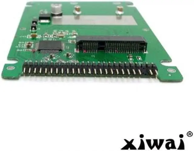 Alt view image 4 of 6 - Xiwai mSATA mini PCI-E SATA SSD to 2.5 inch IDE 44pin Notebook Laptop hard disk case Enclosure White