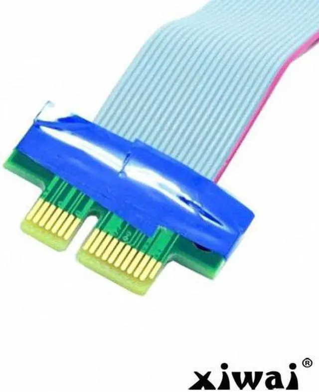 Alt view image 4 of 4 - Xiwai PCI-E Express 1x to 16x Extension Flex Cable Extender Converter Riser Card Adapter 20cm