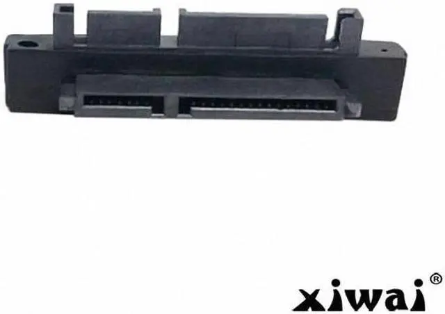Alt view image 3 of 3 - Xiwai 90 Degree Right Angled SATA 22Pin 7+15 Male to SATA 22P Female Extension Convertor Adapter