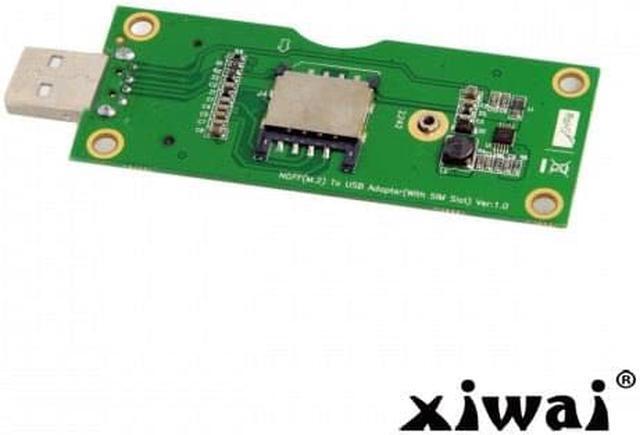 Alt view image 3 of 6 - Xiwai M.2 NGFF Wireless WWAN to USB Adapter Card with SIM Card Slot Module Testing Tools