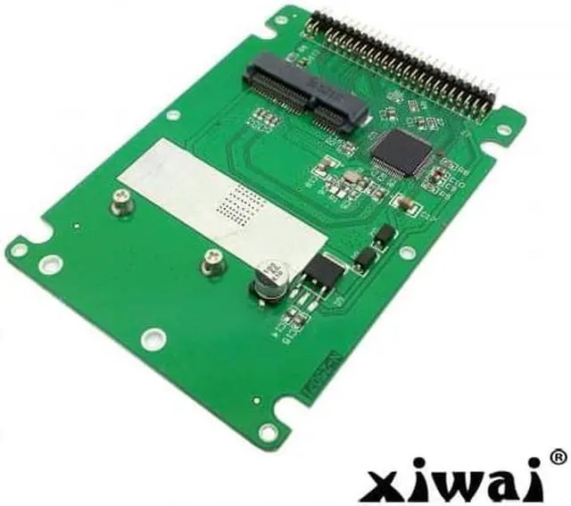 Alt view image 5 of 6 - Xiwai mSATA mini PCI-E SATA SSD to 2.5 inch IDE 44pin Notebook Laptop hard disk case Enclosure White