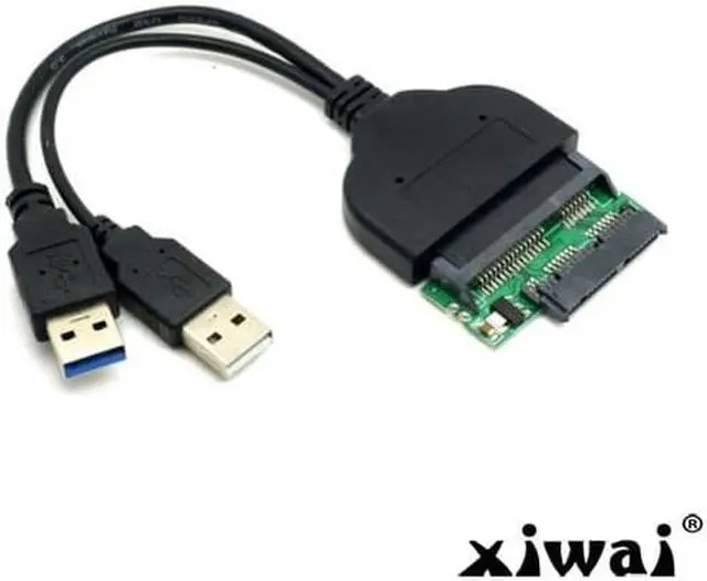 Alt view image 2 of 5 - Xiwai 1set USB 3.0 to SATA 22Pin & SATA to Micro SATA Adapter for 1.8" 2.5" Hard Disk Driver With Extral USB Power Cable