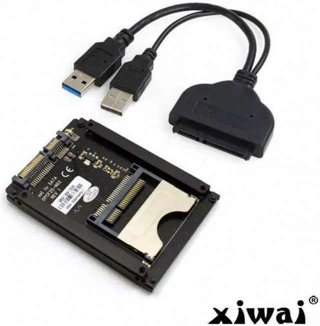 Main image of Xiwai SATA 22Pin to USB 3.0 to CFast Card adapter 2.5 inch Hard Disk Case SSD HDD CFast Card Reader for PC Laptop