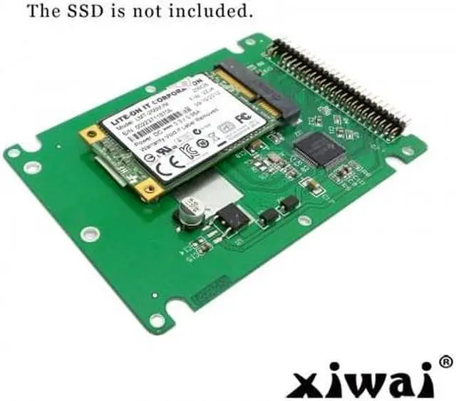 Alt view image 6 of 6 - Xiwai mSATA mini PCI-E SATA SSD to 2.5 inch IDE 44pin Notebook Laptop hard disk case Enclosure White