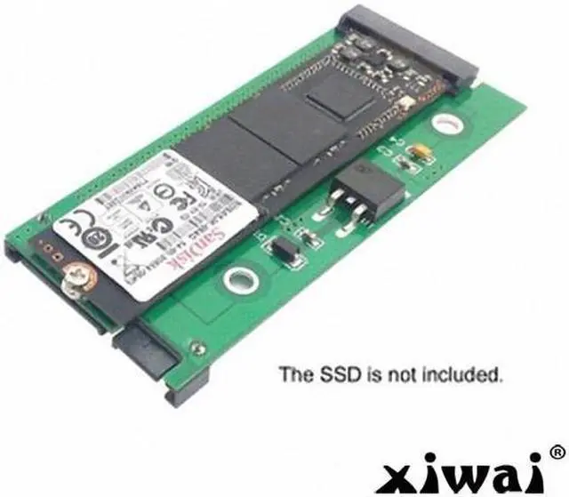 Alt view image 5 of 6 - Xiwai SATA 22P 7+15 to MSATA Mini PCI-E PCBA Assembly only for UX31 UX21 XM11 SSD Solid State Disk