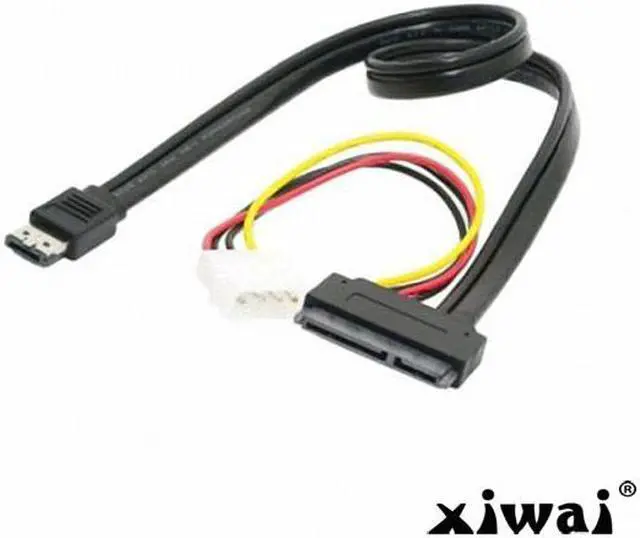 Alt view image 2 of 5 - Xiwai 50cm eSATAp Power ESATA Combo to SATA 22pin & IDE 4pin 5V 12V for 3.5" 2.5" Hard Disk Data Cable