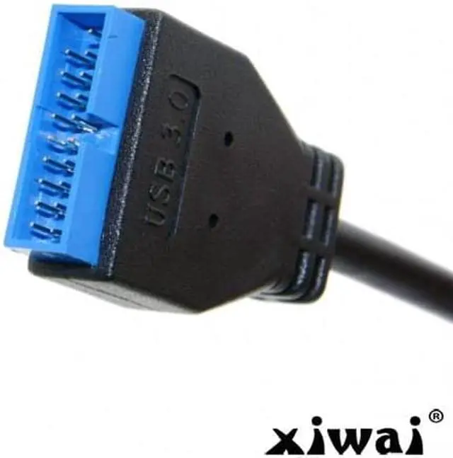 Alt view image 2 of 6 - Xiwai USB 3.1 Front Panel Header to USB3.0 19Pin Header Extension Cable 20cm for ASUS Motherboard