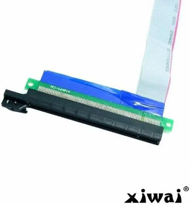 Alt view image 3 of 4 - Xiwai PCI-E Express 1x to 16x Extension Flex Cable Extender Converter Riser Card Adapter 20cm