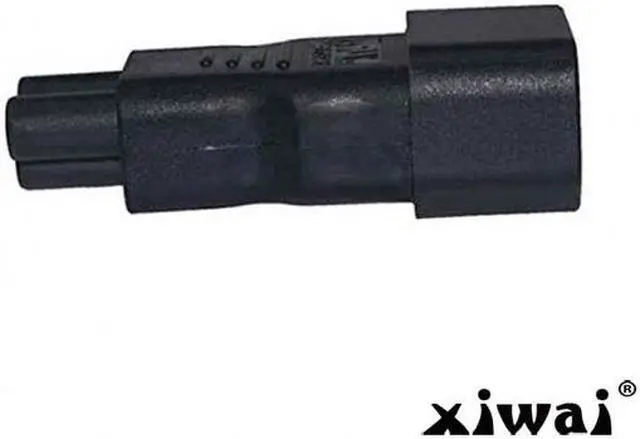 Alt view image 2 of 5 - Xiwai IEC 320 Adapter 3 Poles Socket C14 to Cloverleaf Plug Micky C5 Straight Extension Power Adapter