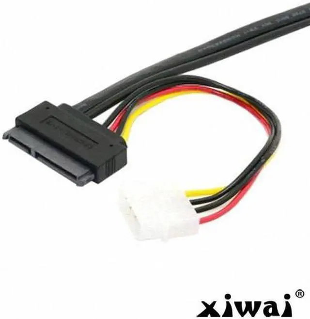 Alt view image 3 of 5 - Xiwai 50cm eSATAp Power ESATA Combo to SATA 22pin & IDE 4pin 5V 12V for 3.5" 2.5" Hard Disk Data Cable