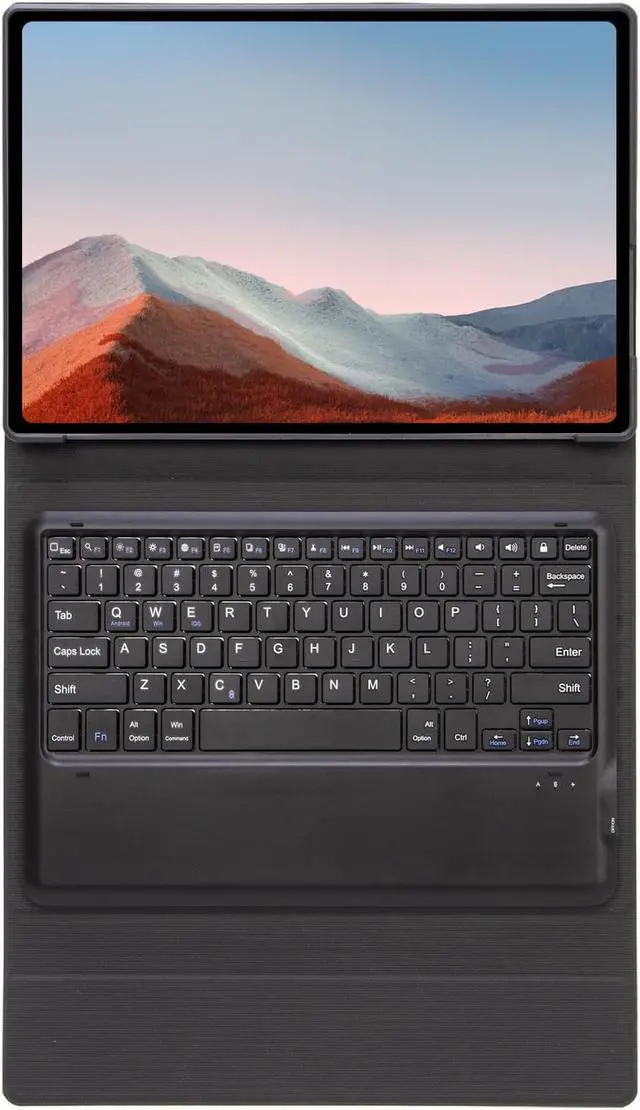 Alt view image 3 of 7 - SF109 Tree Texture Bluetooth Keyboard Leather Case For Microsoft Surface Pro 4 / 5 / 6 / 7(Black +