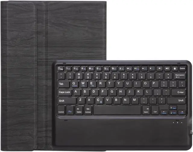 Alt view image 2 of 7 - SF109 Tree Texture Bluetooth Keyboard Leather Case For Microsoft Surface Pro 4 / 5 / 6 / 7(Black +