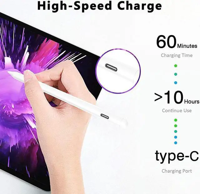 Alt view image 4 of 7 - Universal Active Touch Capacitive Stylus Pen with Fine Tip