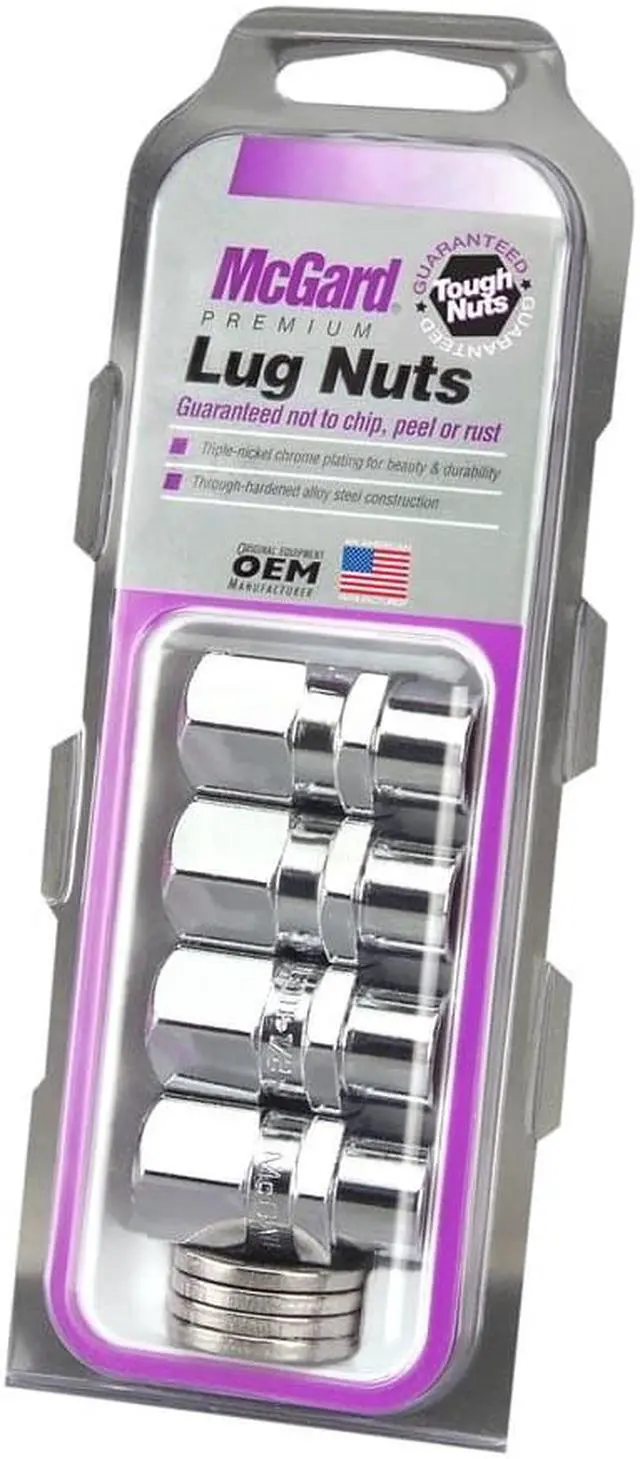 Alt view image 5 of 14 - McGard 60127 Chrome Racing Pro Stock .490" Shank Style Lug Nut Set (1/2"-20)