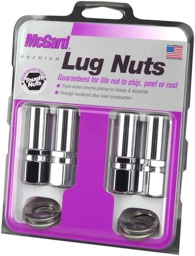 Alt view image 5 of 11 - McGard 63002 Chrome Race Extra Long 1.365" Shank Style Lug Nut Set (M12 x 1.5)