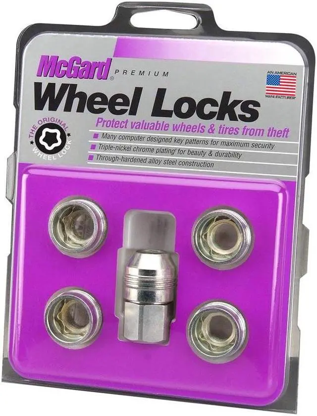 Alt view image 6 of 6 - McGard 24519 Cone Seat- Under Hub Cap Wheel 5 Lock Set (M14 x 1.5)