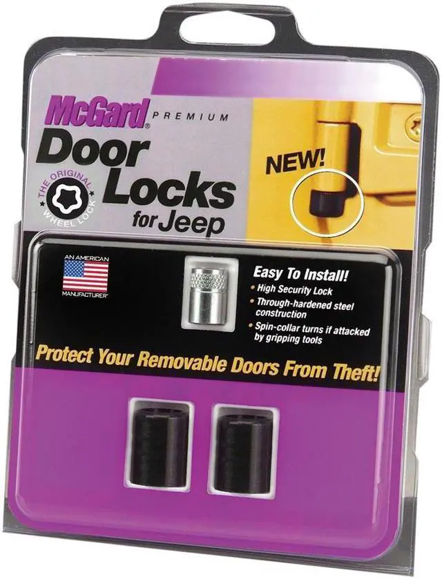 Alt view image 3 of 9 - McGard 76059 Jeep Wrangler 2 Door Lock Set (5/16"-18)