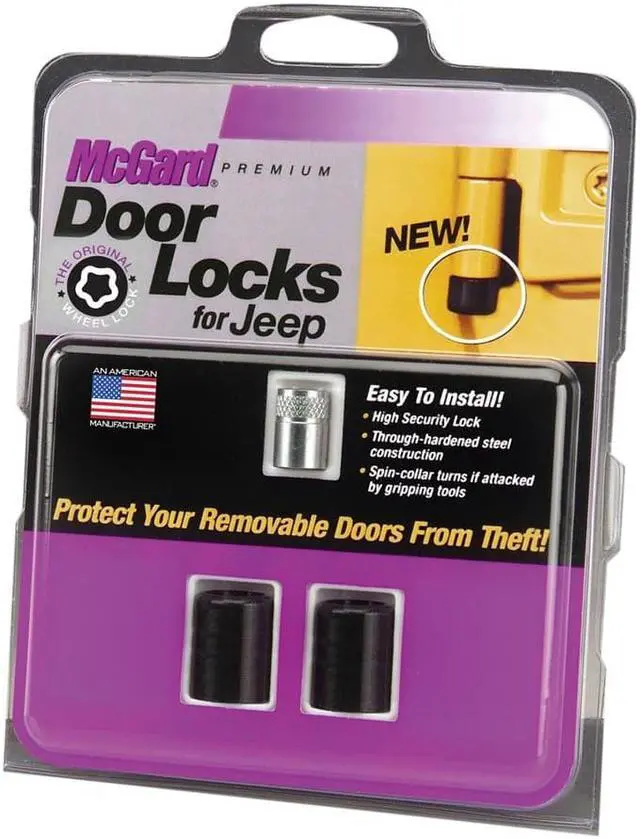 Alt view image 9 of 15 - McGard 76058 Jeep Wrangler 2 Door Lock Set (M6 x 1.0)