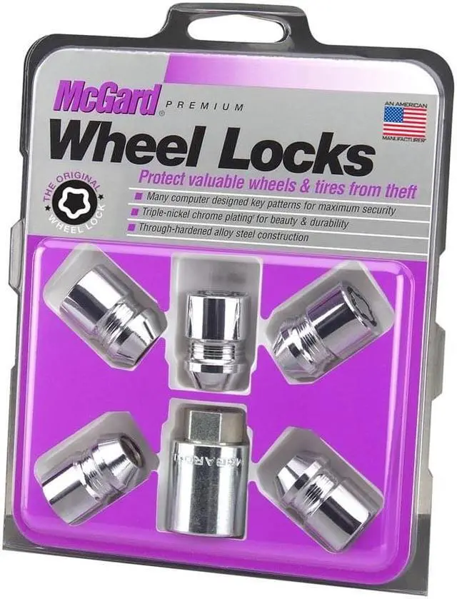 Alt view image 5 of 7 - McGard 24557 Chrome Cone Seat Wheel 5 Lock Set (M12 x 1.5)
