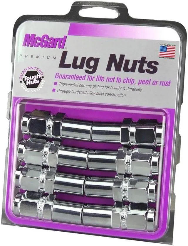 Alt view image 4 of 4 - McGard 62820 Chrome Duplex Long 1.00" Shank Style Lug Nut Set (1/2"-20)