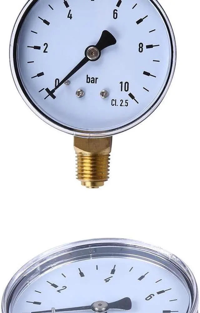 Alt view image 2 of 5 - TS-60-10bar/0-10bar 1/4'' NPT Dial Display Pressure Gauge Measuring Manometer