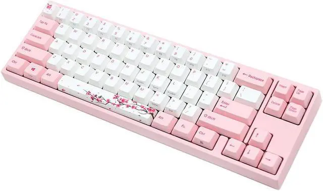 Alt view image 3 of 7 - Ducky X Varmilo MIYA Pro Sakura Pink 65% Dye Sub PBT Mechanical Gaming Keyboard