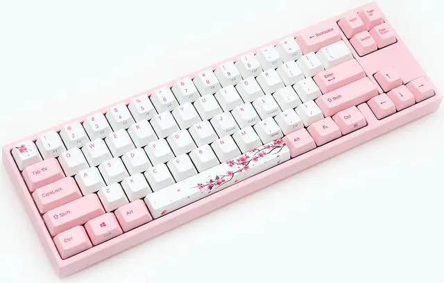 Alt view image 4 of 7 - Ducky X Varmilo MIYA Pro Sakura Pink 65% Dye Sub PBT Mechanical Gaming Keyboard