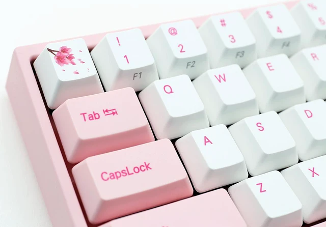 Ducky × Varmilo MIYA Pro 65% さくら軸 Ducky X Varmilo MIYA Pro Sakura Pink 65% Dye Sub PBT Mechanical