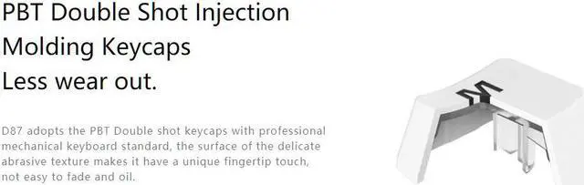 Alt view image 4 of 7 - Anne Hexcore Classic D87 RGB TKL Wired Gaming Mechanical Keyboard PBT Double Shot NKRO Professional Driver DIY Keys and Macro