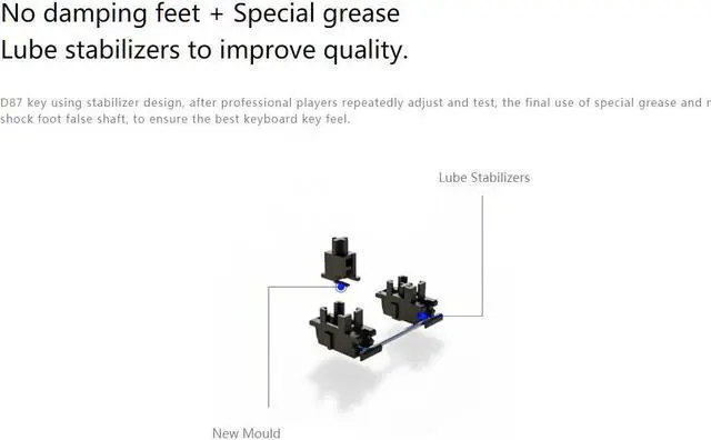 Alt view image 3 of 7 - Anne Hexcore Classic D87 RGB TKL Wired Gaming Mechanical Keyboard PBT Double Shot NKRO Professional Driver DIY Keys and Macro