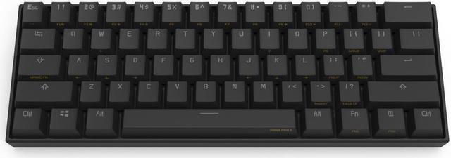 Refurbished: Anne Pro 2 60% Mechanical Keyboard Wired/Wireless Dual Mode  Full RGB Double Shot PBT - Brown Switch 