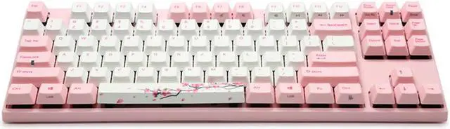 Alt view image 3 of 6 - Varmilo VA87M Sakura TKL Gaming Mechanical Keyboard Cherry MX Blue Switch 87 Keys Dye Sub PBT Keycaps NKRO Detachable USB Wired Pink and White