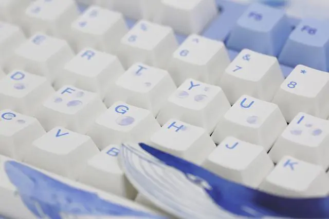 Alt view image 4 of 7 - Varmilo VA87M Sea Melody TKL Gaming Mechanical Keyboard Cherry MX Red Switch 87 Keys Dye Sub PBT Keycaps NKRO Detachable USB Wired Blue and White