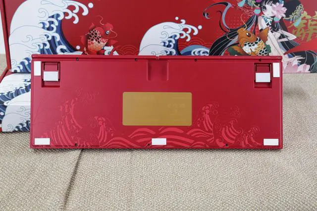 Alt view image 7 of 7 - Varmilo VA87M Koi TKL Gaming Mechanical Keyboard Cherry MX Blue Switch 87 Keys Dye Sub PBT Keycaps NKRO Detachable USB Wired Red and White