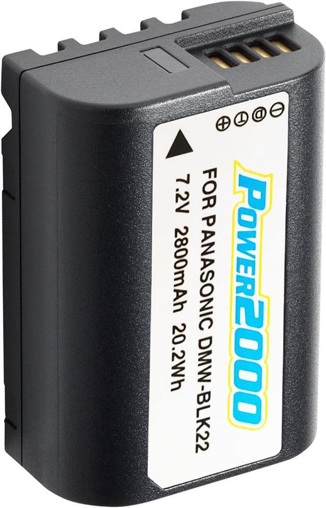 Power2000 DMW-BLK22 works for Panasonic Lumix DC-S5, DC-S5KK, DC