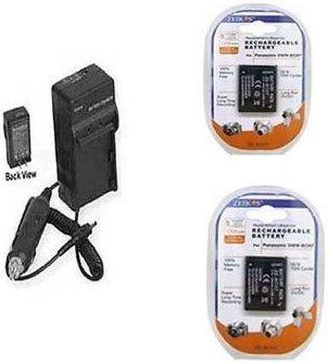 Batteries Charger for Panasonic DMW-BCH7 DMW-BCH7E DMW-BCH7PP for  Panasonic DMC-FP1, Panasonic DMC-FP2 Camera Accessories
