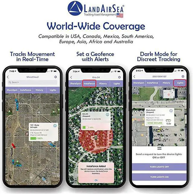 Alt view image 2 of 7 - 54 GPS Tracker USA Manufactured Waterproof Magnet Mount Full Global Coverage 4G LTE RealTime Tracking for Vehicle Asset Fleet Elderly and more Subscription is required