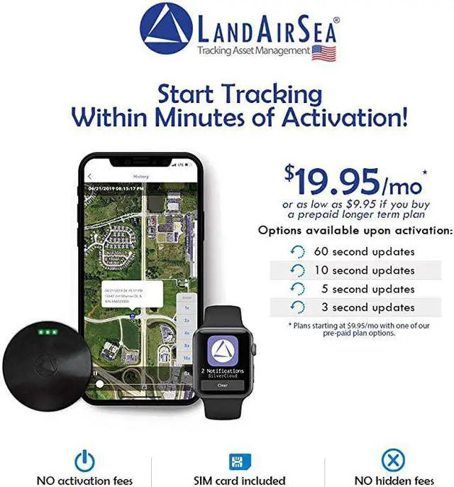 Alt view image 5 of 7 - 54 GPS Tracker USA Manufactured Waterproof Magnet Mount Full Global Coverage 4G LTE RealTime Tracking for Vehicle Asset Fleet Elderly and more Subscription is required