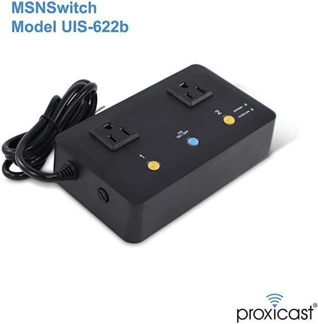 Professional 2-Port Remote Power Switch - Web Control With Auto Ping  Support - Universal AC Outlets