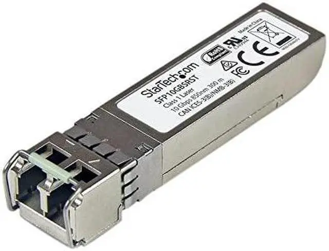 Main image of com MSA Uncoded Compatible SFP+ Module - 10GBASE-SR - 10GbE Multi Mode Fiber (MMF) Optic Transceiver - 10GE Gigabit Ethernet SFP+ - LC 300m - 850nm - DDM (SFP10GBSRST)