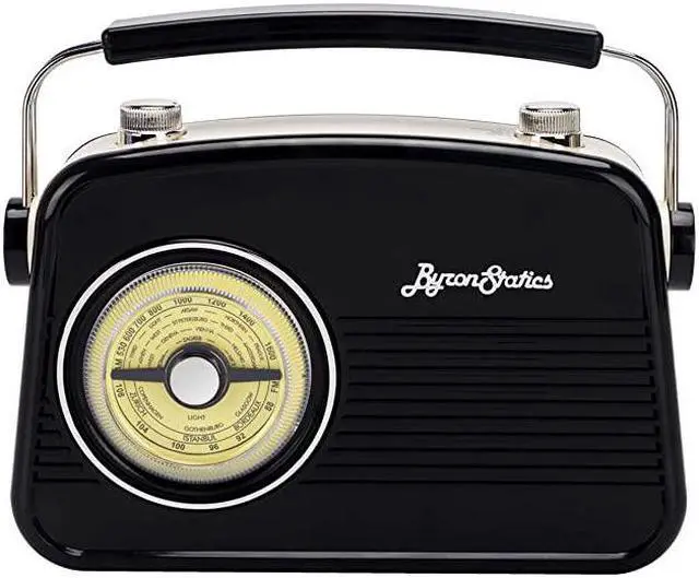 Alt view image 2 of 7 - Radios Portable Am FM Analog Large Rotary Dial Swivel Good Sensitivity and Audio External Metal Antenna Knob Switch Removable Power Plug or 15V AA Battery with Headphones Plug Black